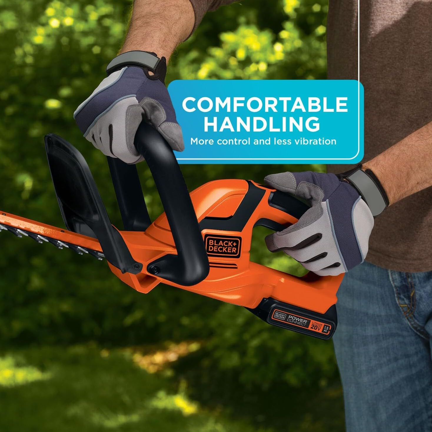BLACK+DECKER agarre suave en la empuñadura para mayor comodidad y control