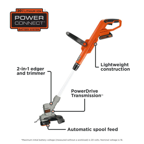 BLACK+DECKER batería 20V MAX 2.0 Ah y cargador montados en base para recarga rápida