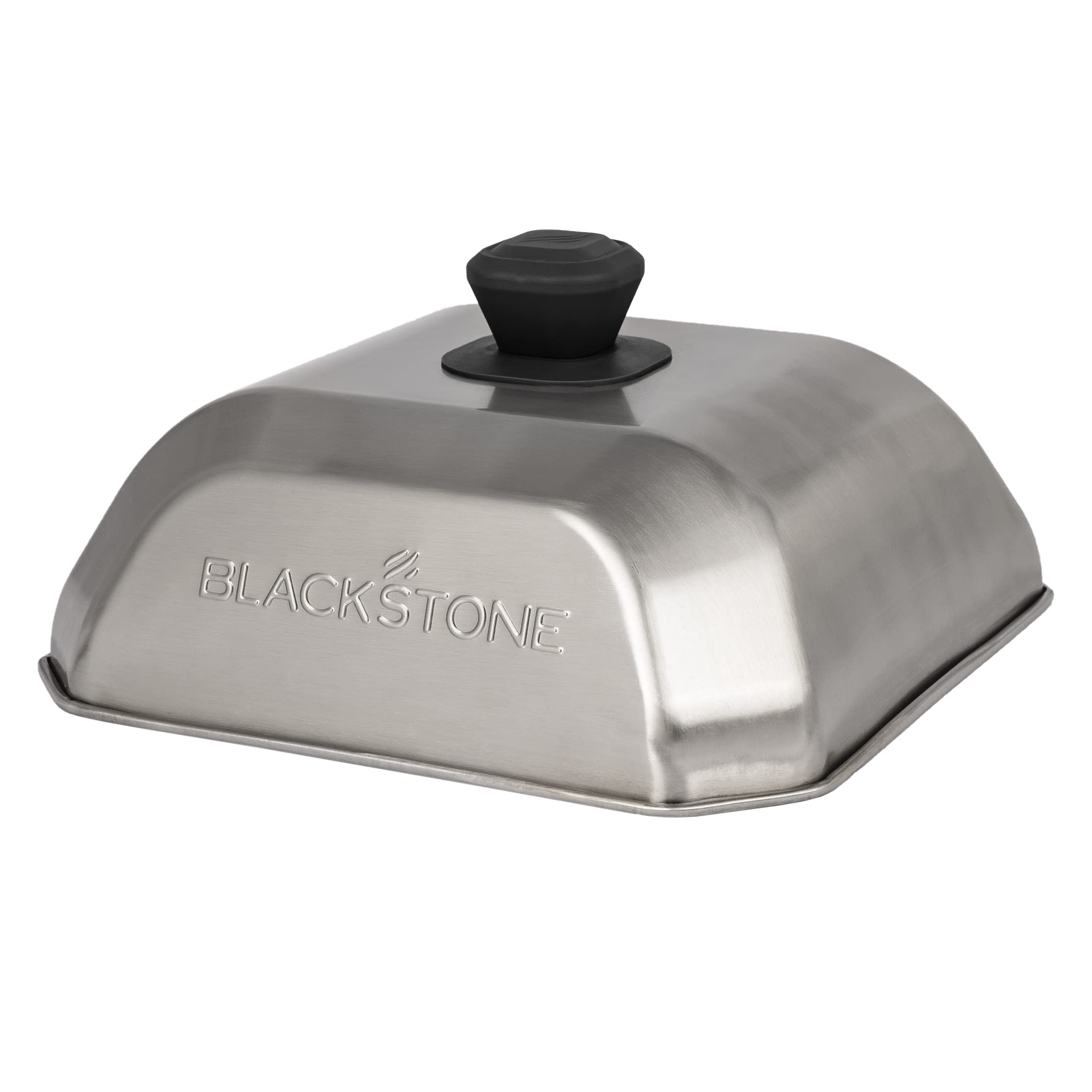 Blackstone tapa cuadrada frontal mostrando forma y cobertura para cocinar eficazmente