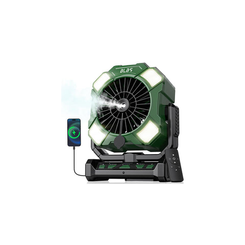 BLBS vista frontal del ventilador portátil enfriamiento inmediato