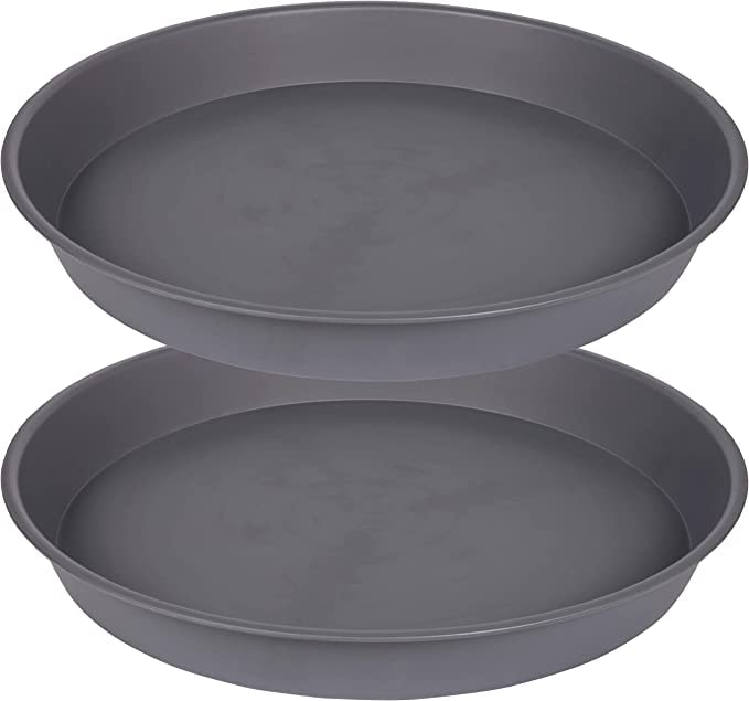 Bleuhome frente del pack de dos platos para macetas, solución resistente