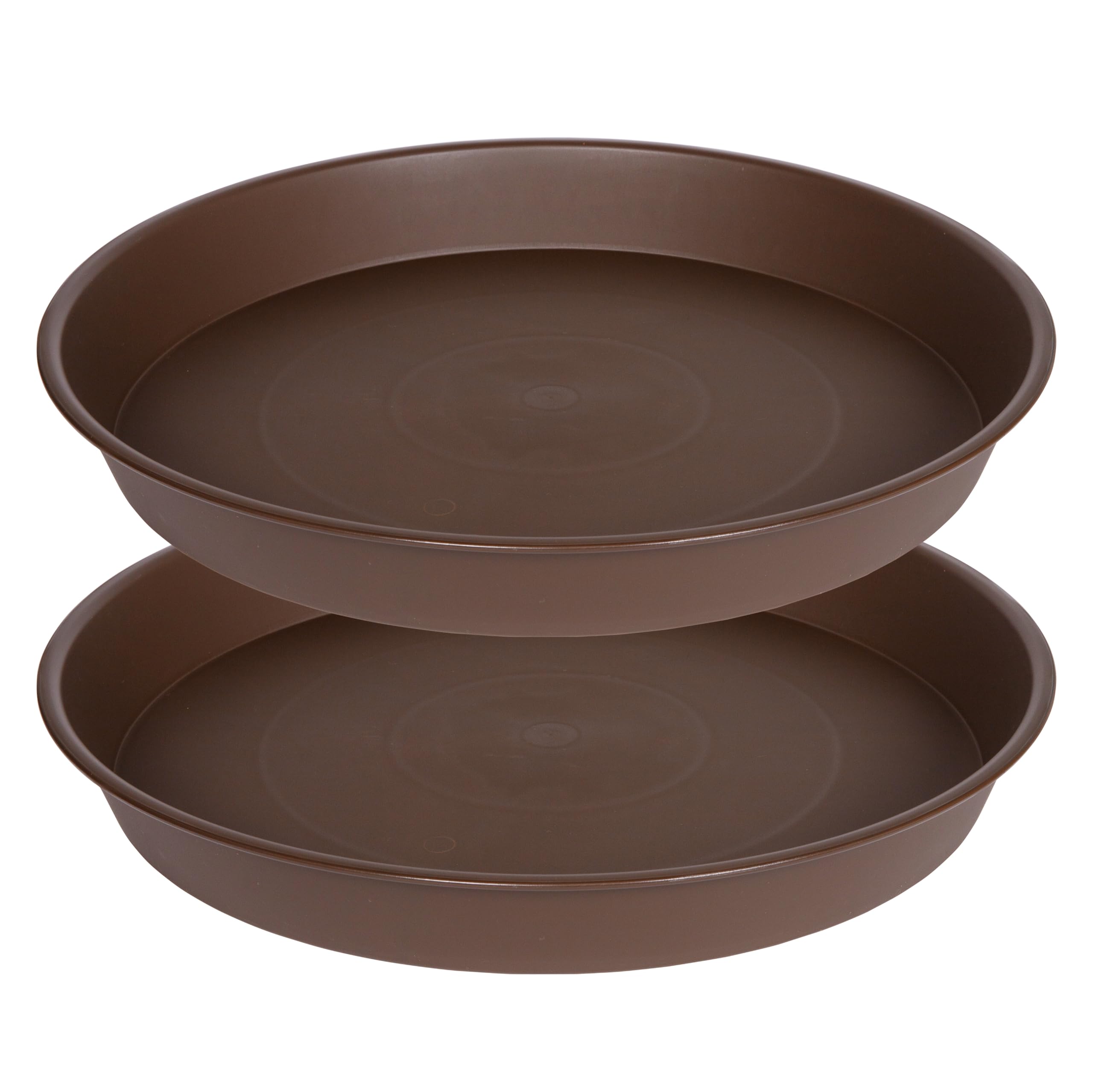 Bleuhome plato frontal 12" chocolate mostrando forma y tamaño, protege superficies