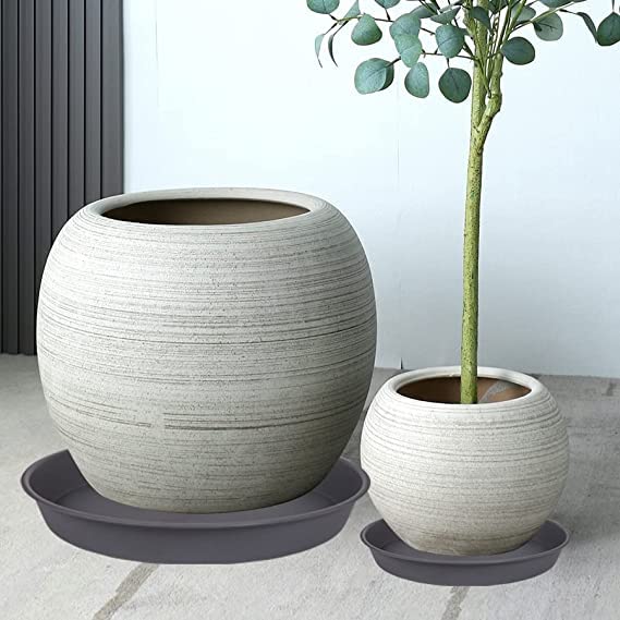 Bleuhome plato con maceta en uso recoge agua eficazmente