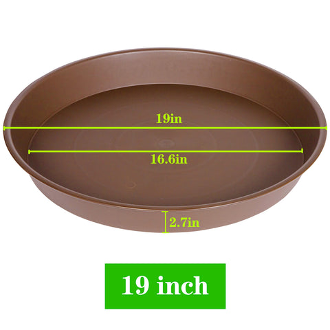 Bleuhome plato con maceta en uso protegiendo suelo interior de derrames
