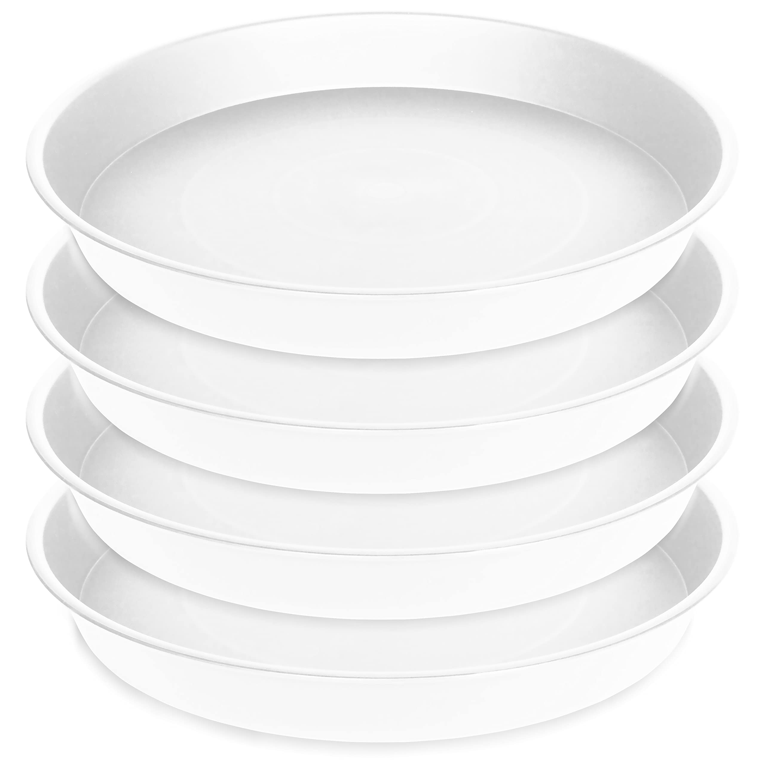 Bleuhome plato frontal blanco mostrando tamaño y acabado, protege superficies