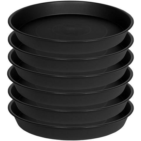 Bleuhome plato frontal 8" negro mostrando diseño y capacidad de recogida de agua