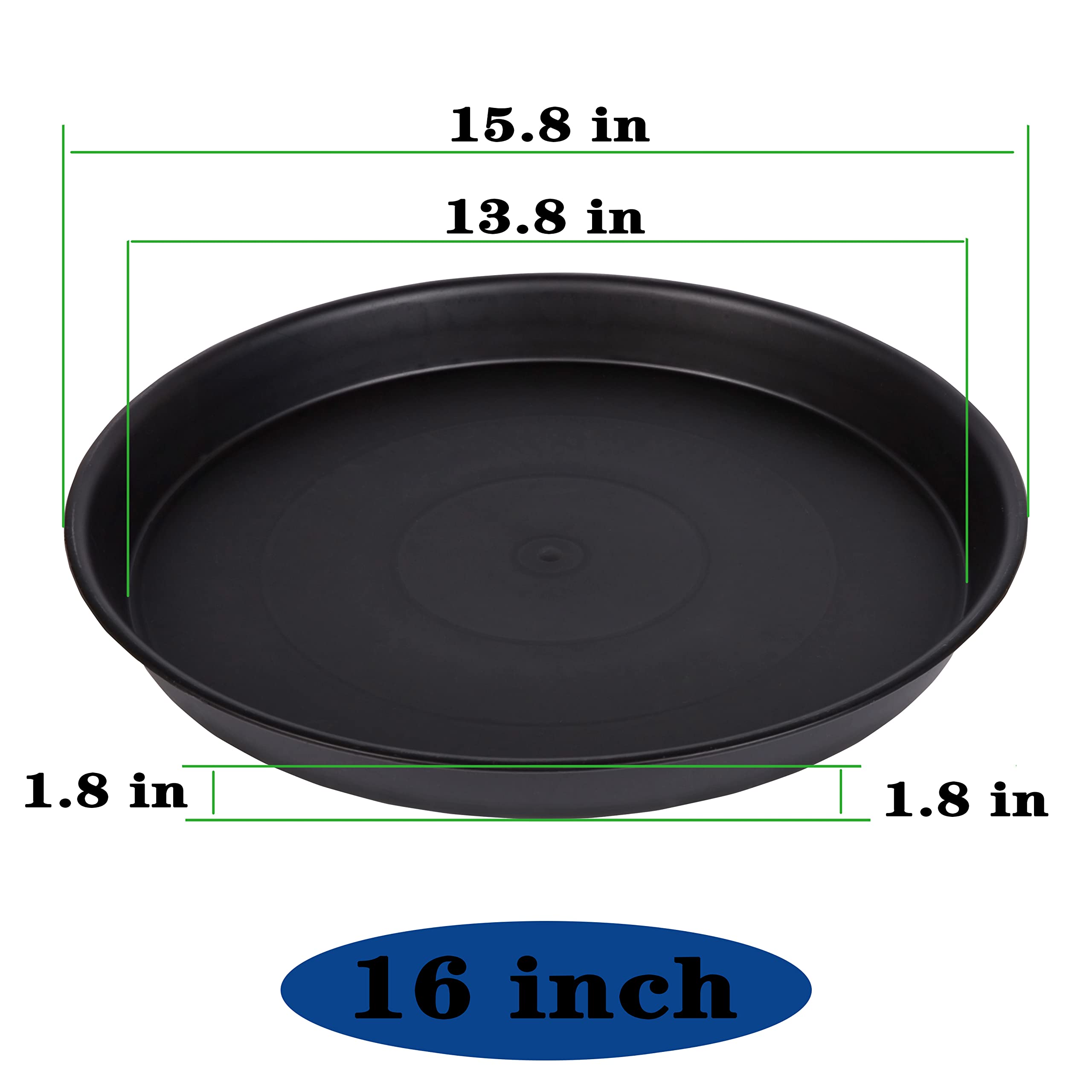 Bleuhome bandeja en uso interior bajo maceta, evita manchas por riego