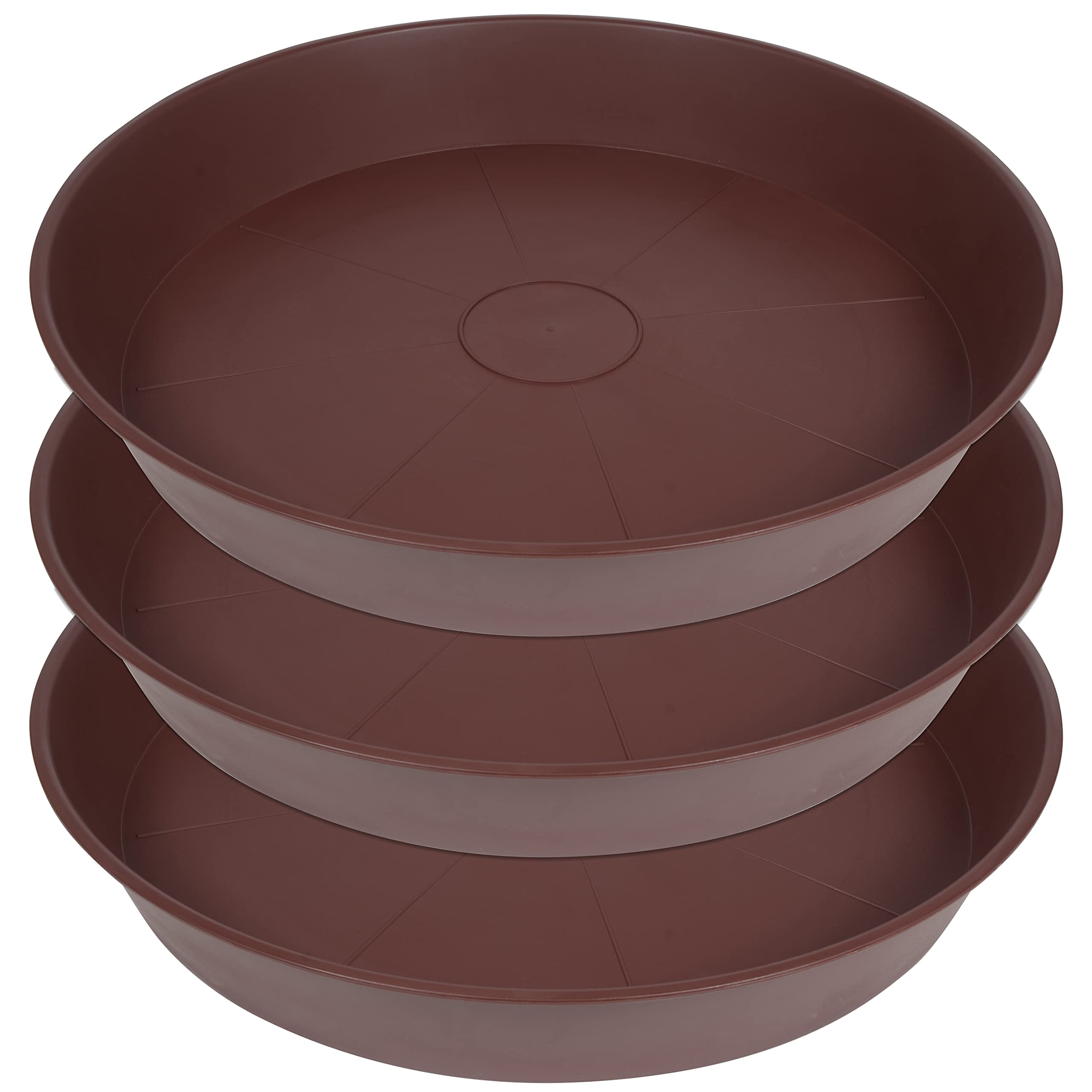 Bleuhome plato frontal mostrando forma y color chocolate, protección contra goteo