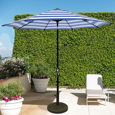 Blissun sombrilla en terraza creando ambiente y sombra elegante