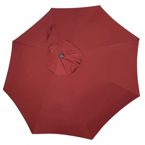 Blissun vista frontal del canopy burgundy que renueva sombrillas