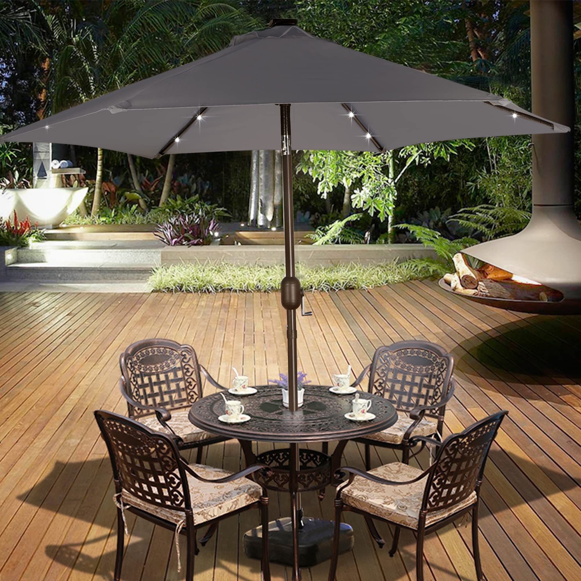 Blissun comparación de tamaño junto a mesa para ver escala y uso práctico
