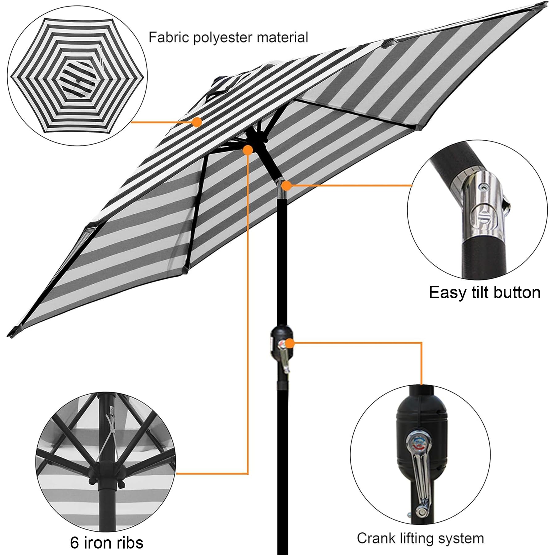 Blissun detalle de la lona poliéster resistente e impermeable beneficiosa