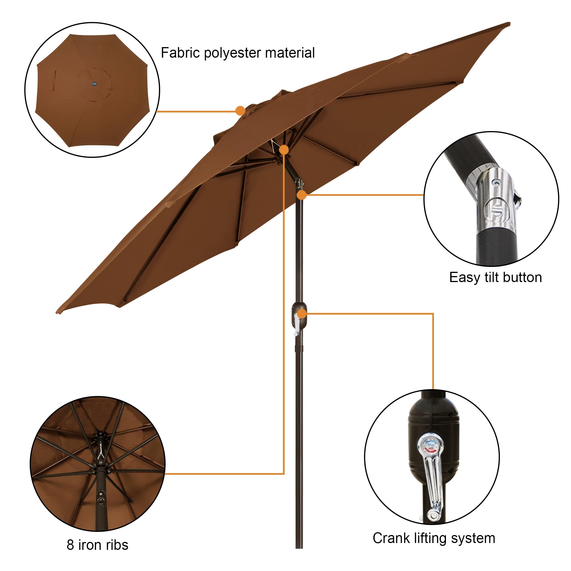 Blissun primer plano del tejido 100% poliéster resistente al agua