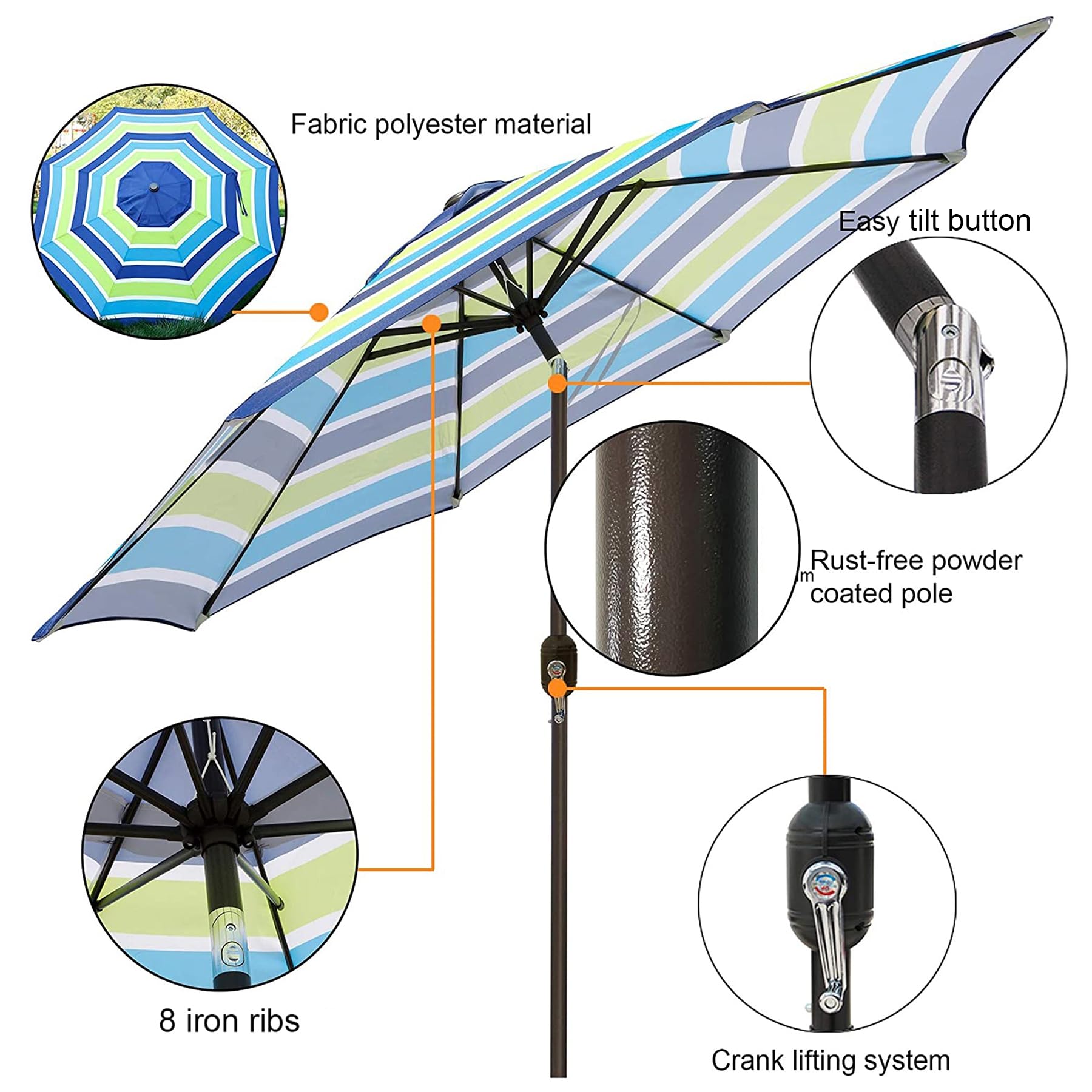 Blissun primer plano del tejido poliéster resistente y fácil limpieza