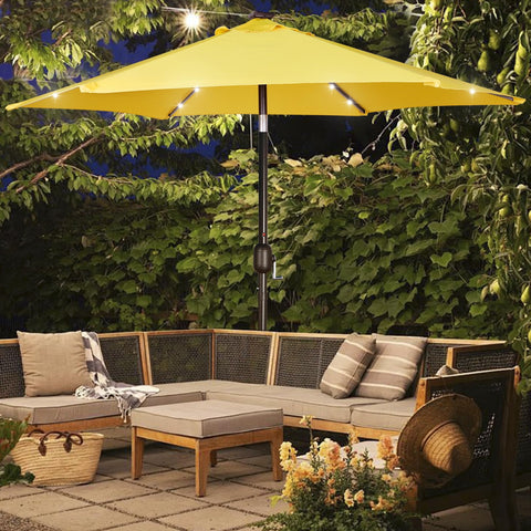 Blissun comparación de escala junto a una silla para referencia tamaño
