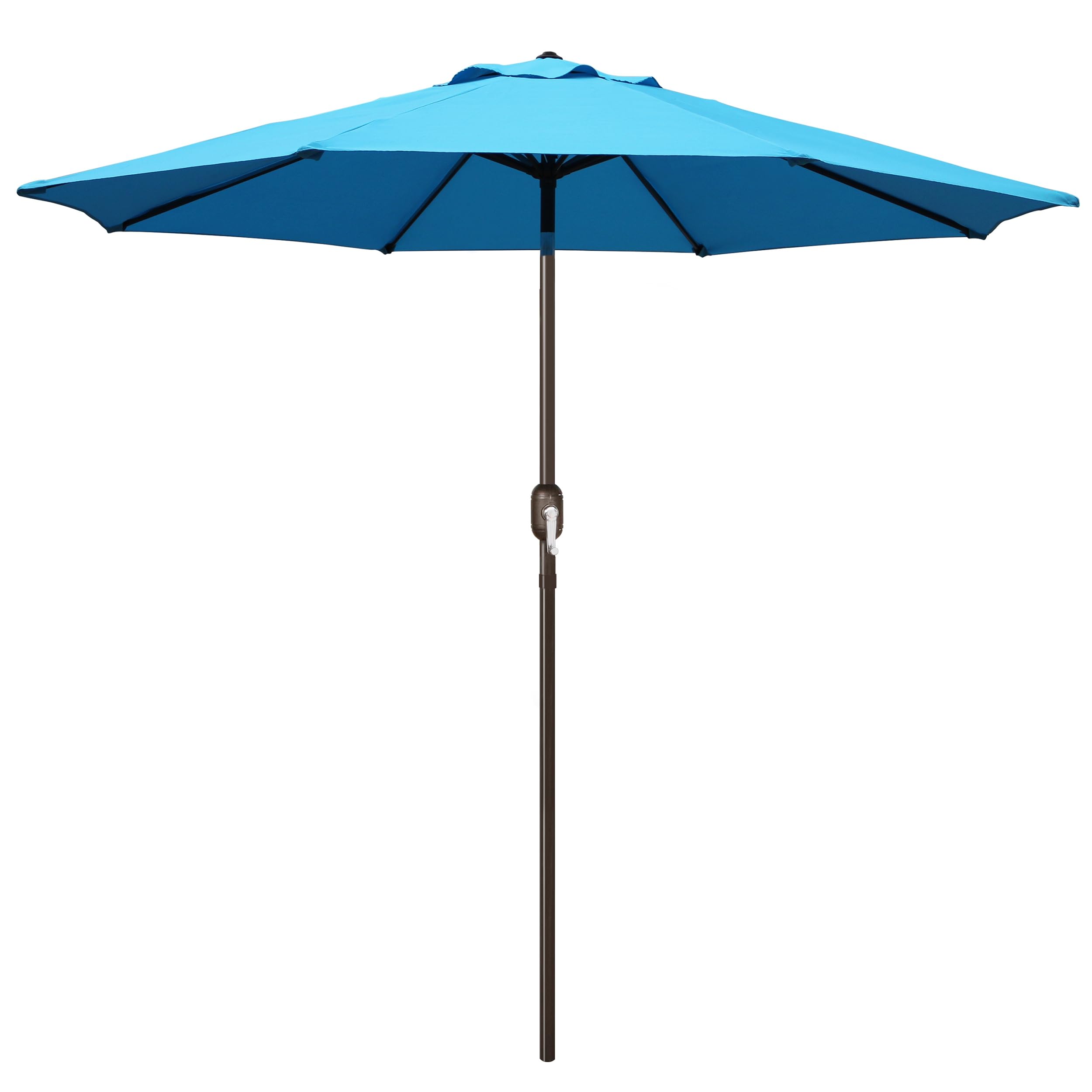 Blissun parasol frente mostrando cobertura amplia y estética