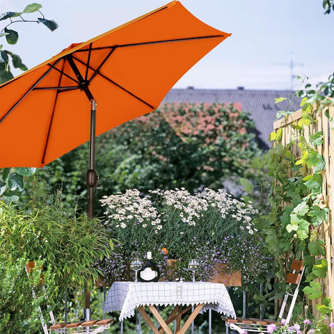Blissun sombrilla plegada lista para almacenamiento que ahorra espacio