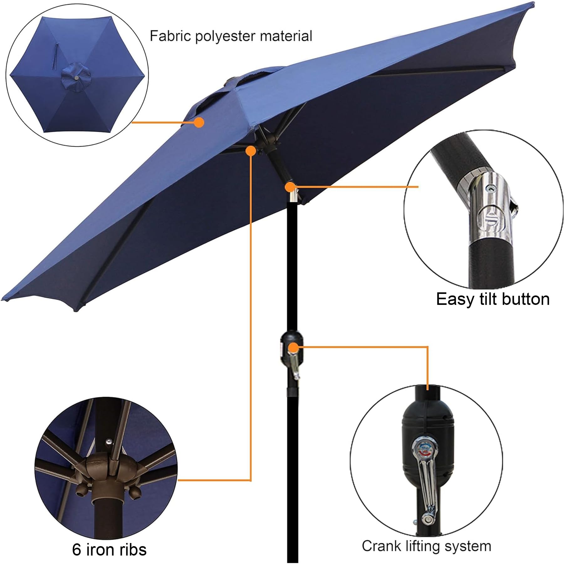 Blissun tejido poliéster detalle resistente al agua y protección solar