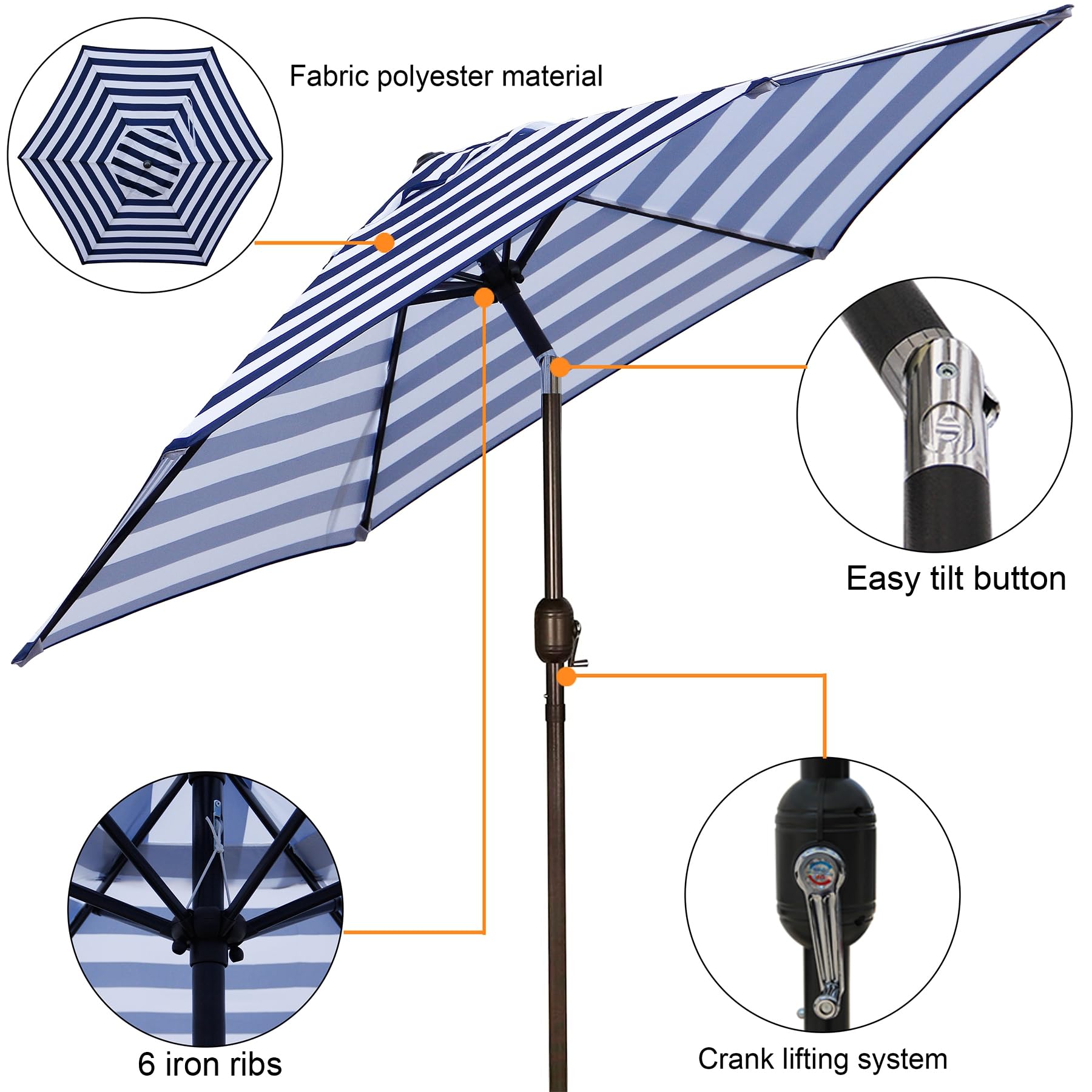 Blissun primer plano de tela poliéster resistente y protección UV