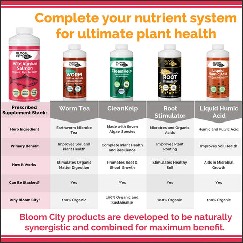 Bloom City en jardín de hortalizas mostrando vigor y salud vegetal
