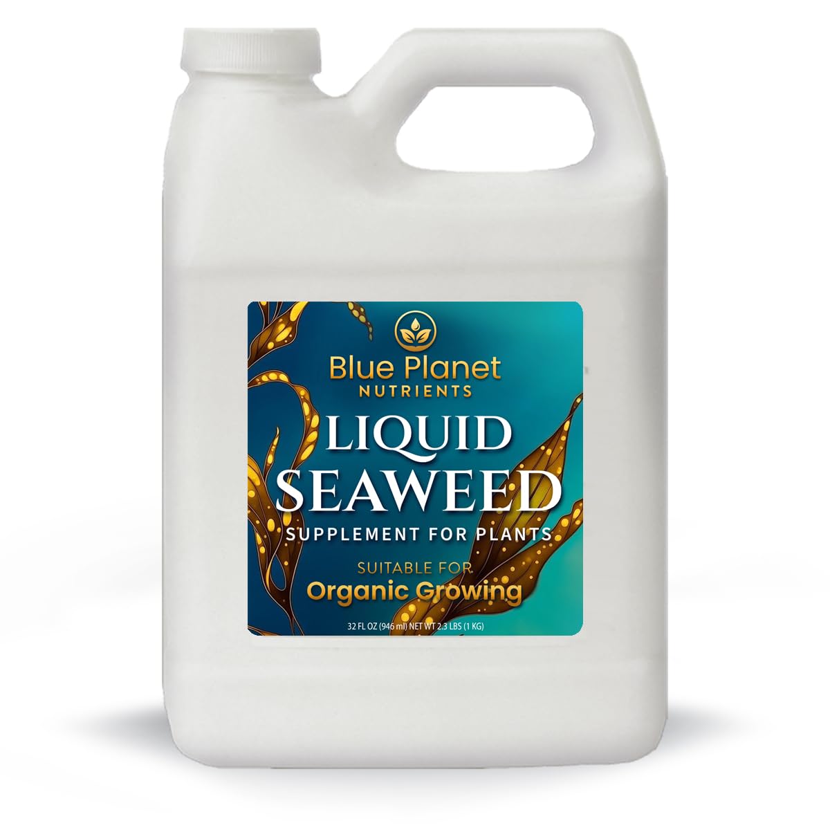 Blue Planet Nutrients botella frontal mostrando el concentrado y rinde
