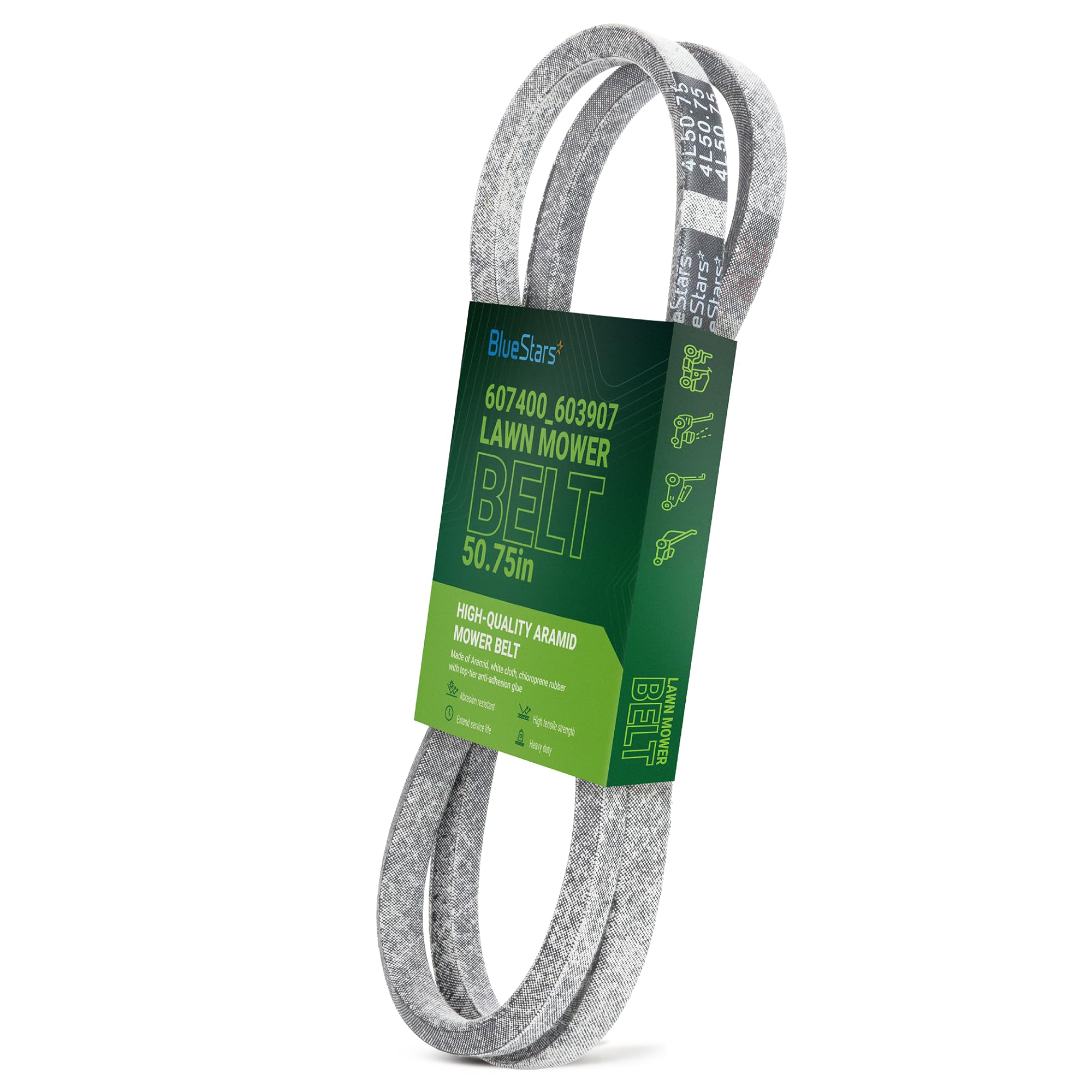 BlueStars correa 607400 empaque frontal con dimensiones claras