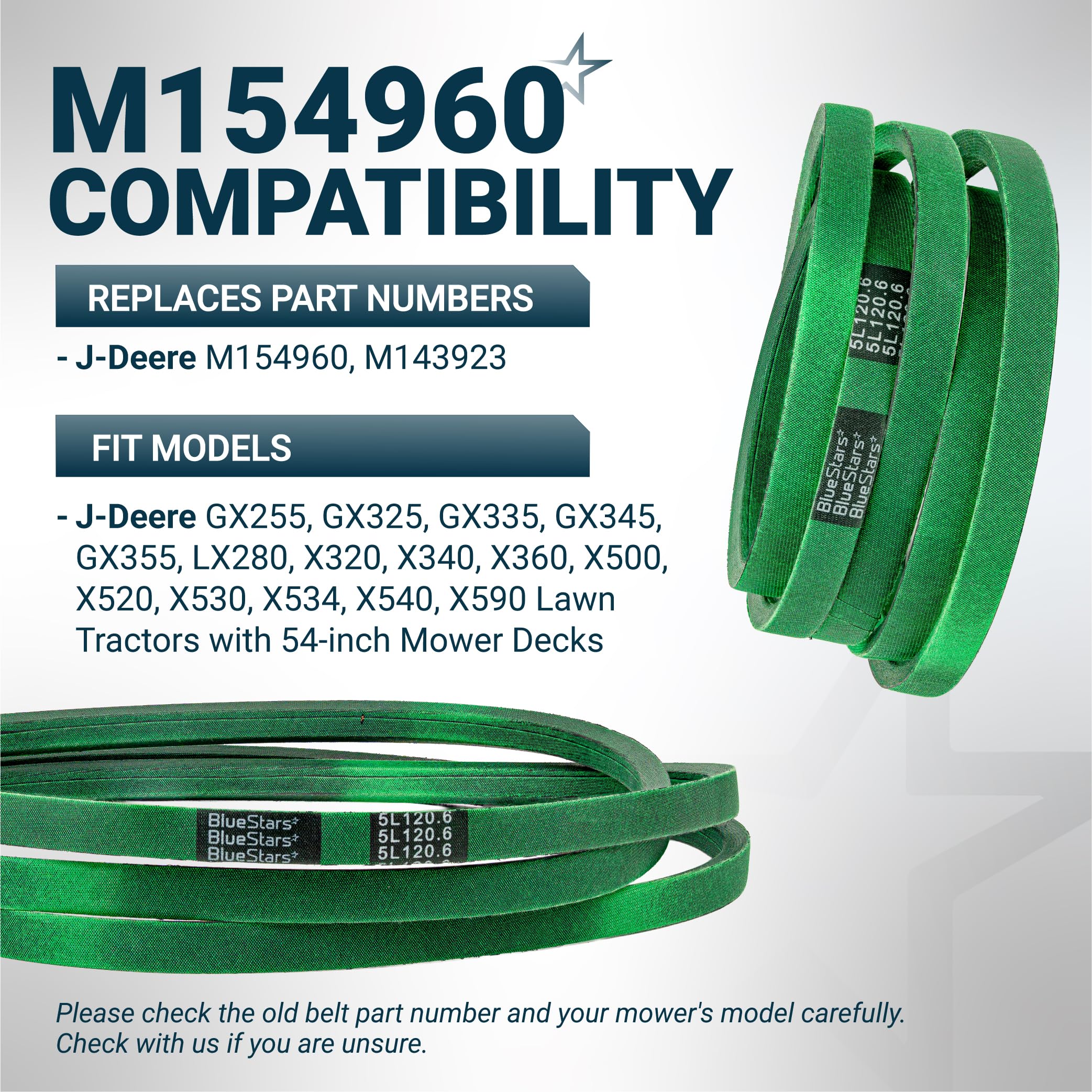 BlueStars etiqueta con números OEM M154960 M143923, ayuda compatibilidad rápida