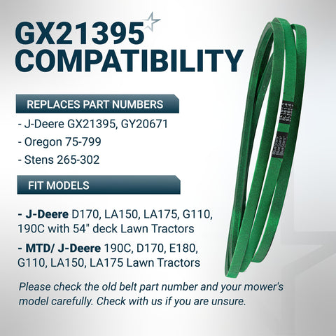 BlueStars GX21395 etiqueta con número de parte y especificaciones visibles