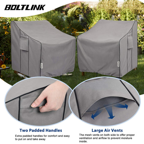 BOLTLINK detalle del cierre de clic para asegurar la funda contra viento
