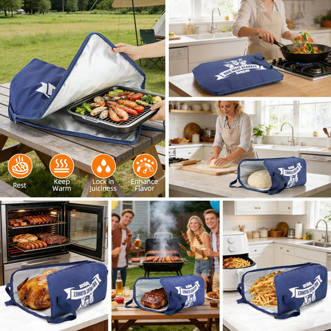 Bolycen bolsa con brisket dentro manteniendo temperatura y jugos