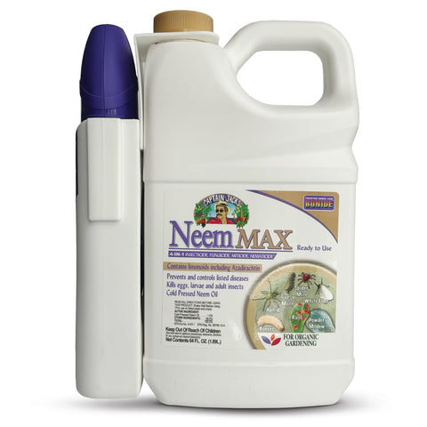 Bonide Captain Jack's neem max frente muestra envase listo uso beneficio aplicación fácil