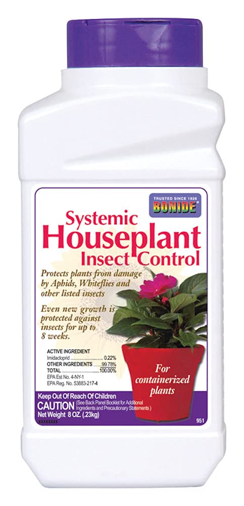 Bonide envase frontal de granulados sin olor para control de insectos en plantas de interior