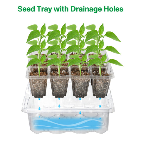 Bonviee kit en mesa interior ideal para germinar semillas en espacios pequeños