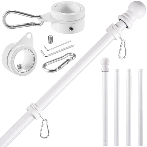 BONWIN mástil frontal montado en pared mostrando estética blanca y limpieza