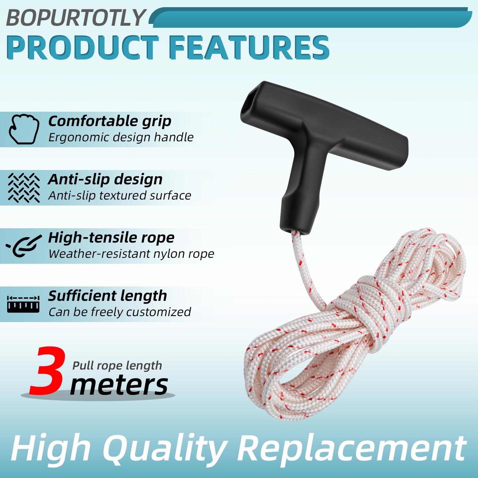 Bopurtotly detalle de la trama de nylon resistente al desgaste