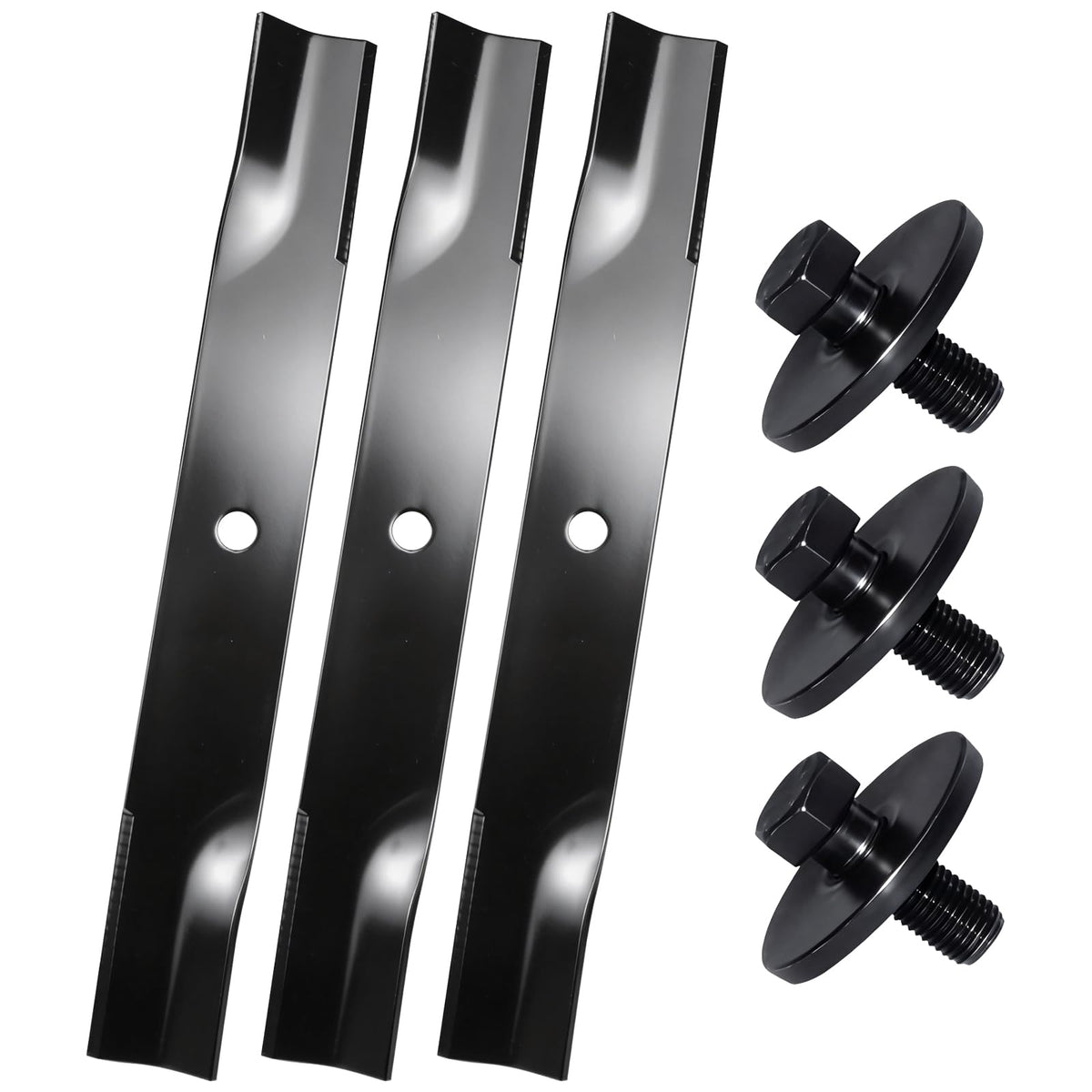 BOSFLAG paquete frontal de 3 cuchillas mostrando ajuste OEM