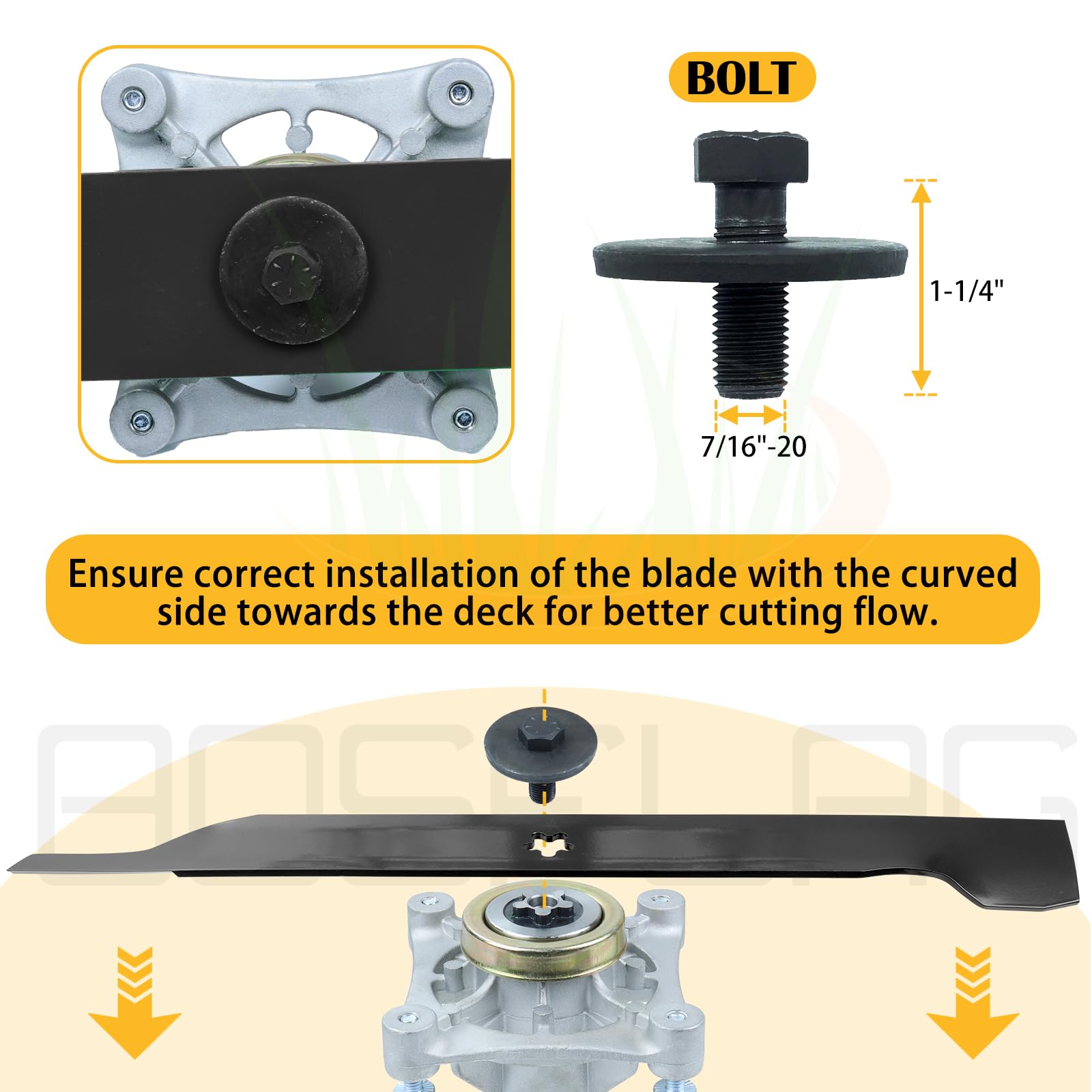 BOSFLAG kit de tornillería incluido para instalación rápida