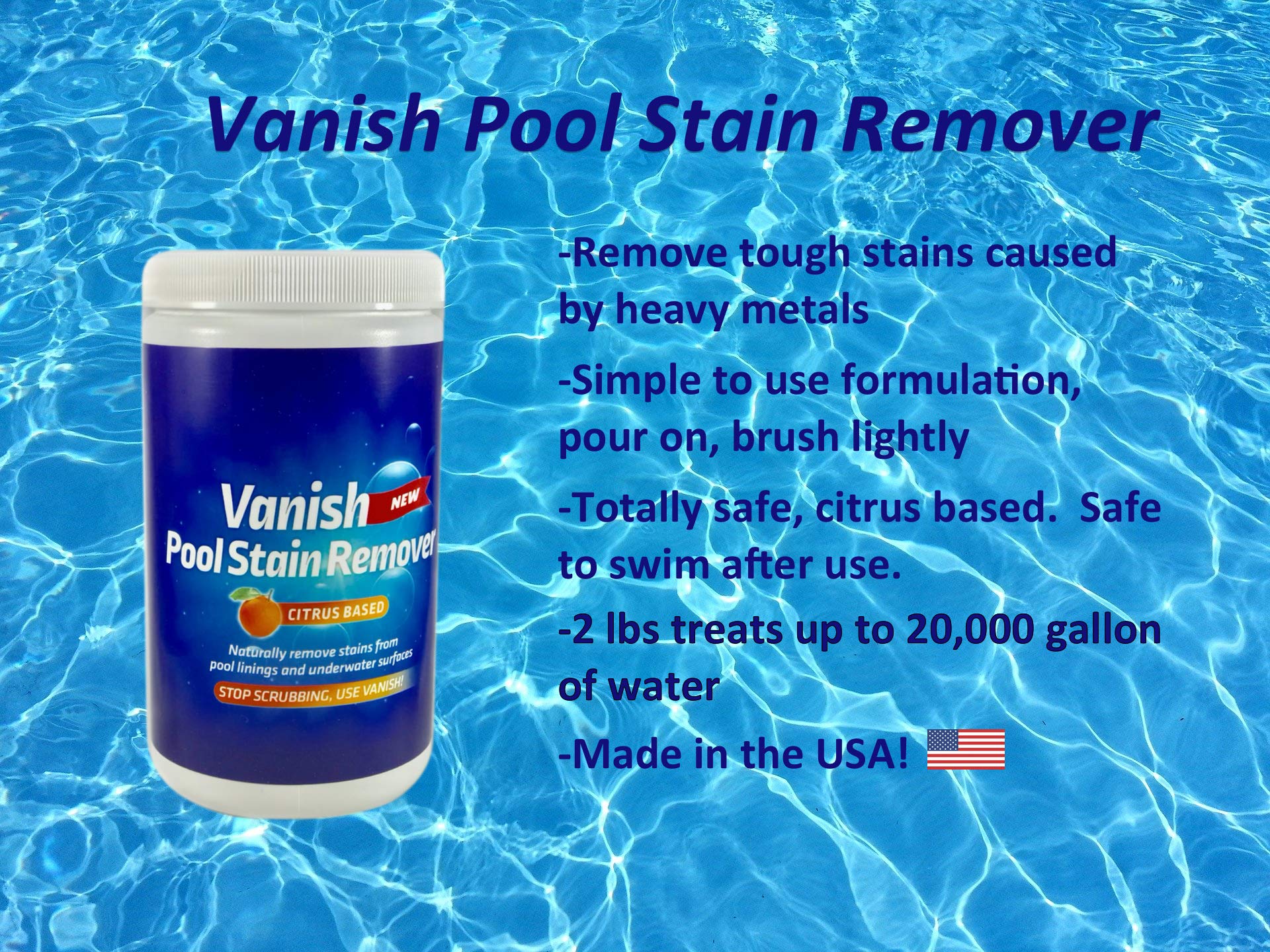 Bosh Chemical aplicación en pared de piscina eliminando manchas de óxido fácilmente