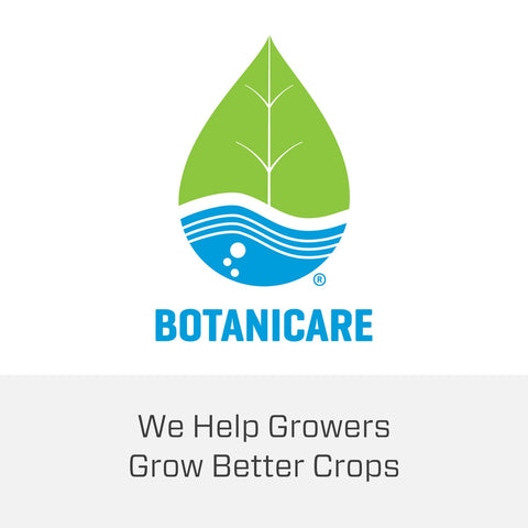 Botanicare Cal‑Mag Plus en un entorno de jardín ilustrando uso doméstico y profesional