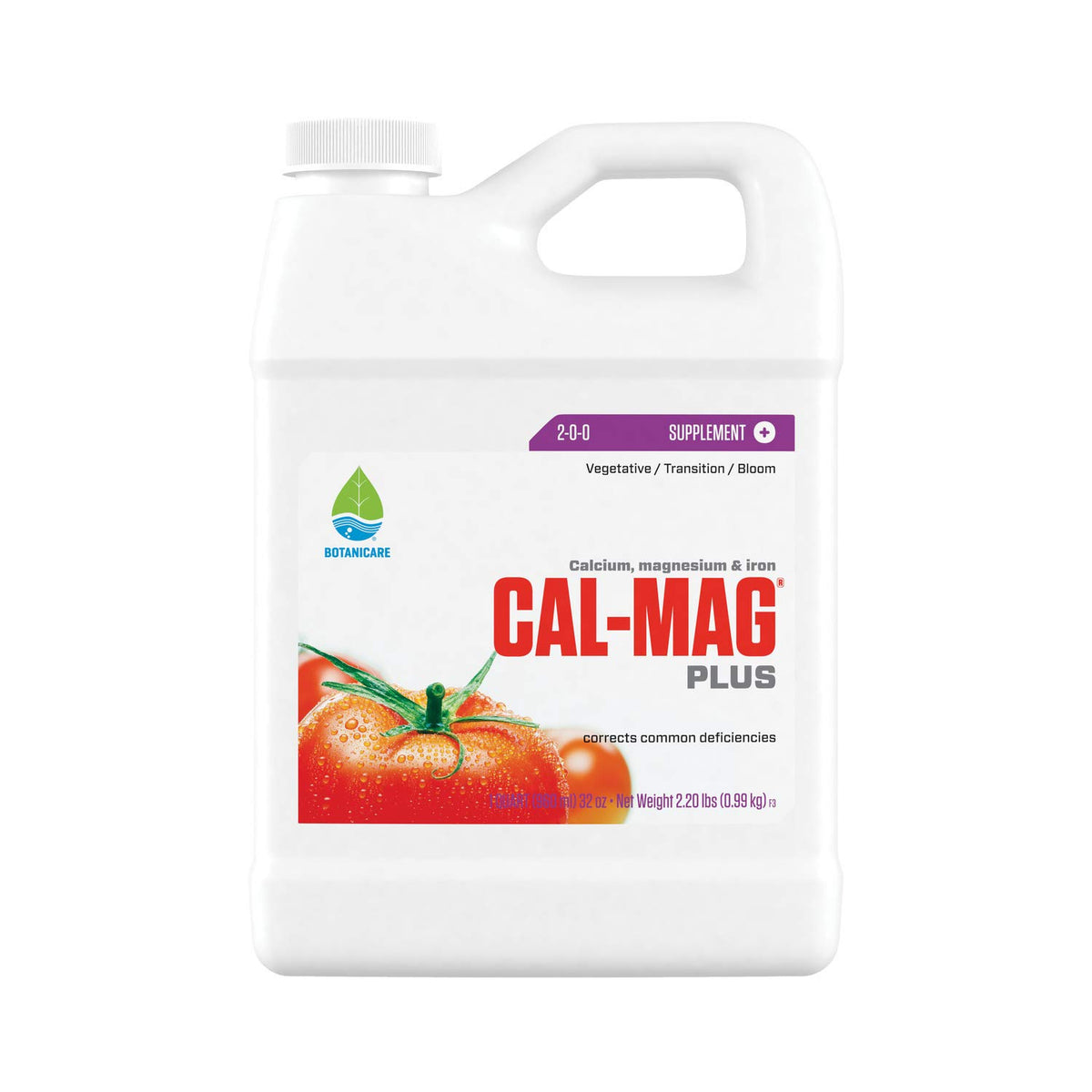 Botanicare Cal‑Mag Plus vista frontal con envase fácil de leer y uso claro