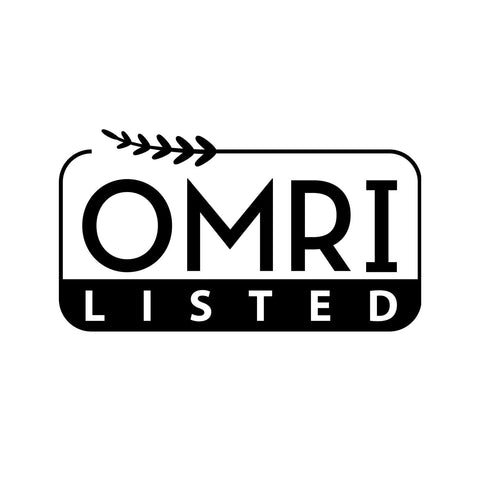 Botanicare Organicare Grow sello OMRI indicando compatibilidad con prácticas orgánicas