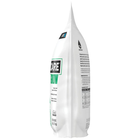 Botanicare Organicare Grow aplicado en maceta con plantas saludables que muestran crecimiento vigoroso