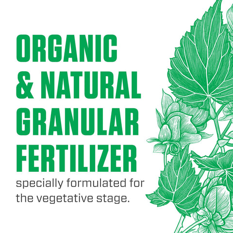 Botanicare Organicare Grow saco de 5 lb para comparar tamaño y almacenamiento práctico