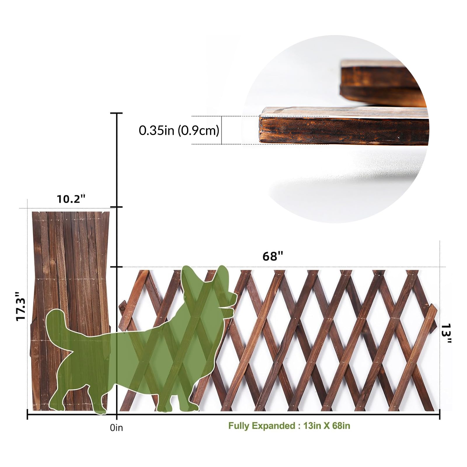 Bounmer celosía soportando plantas trepadoras y estética verde