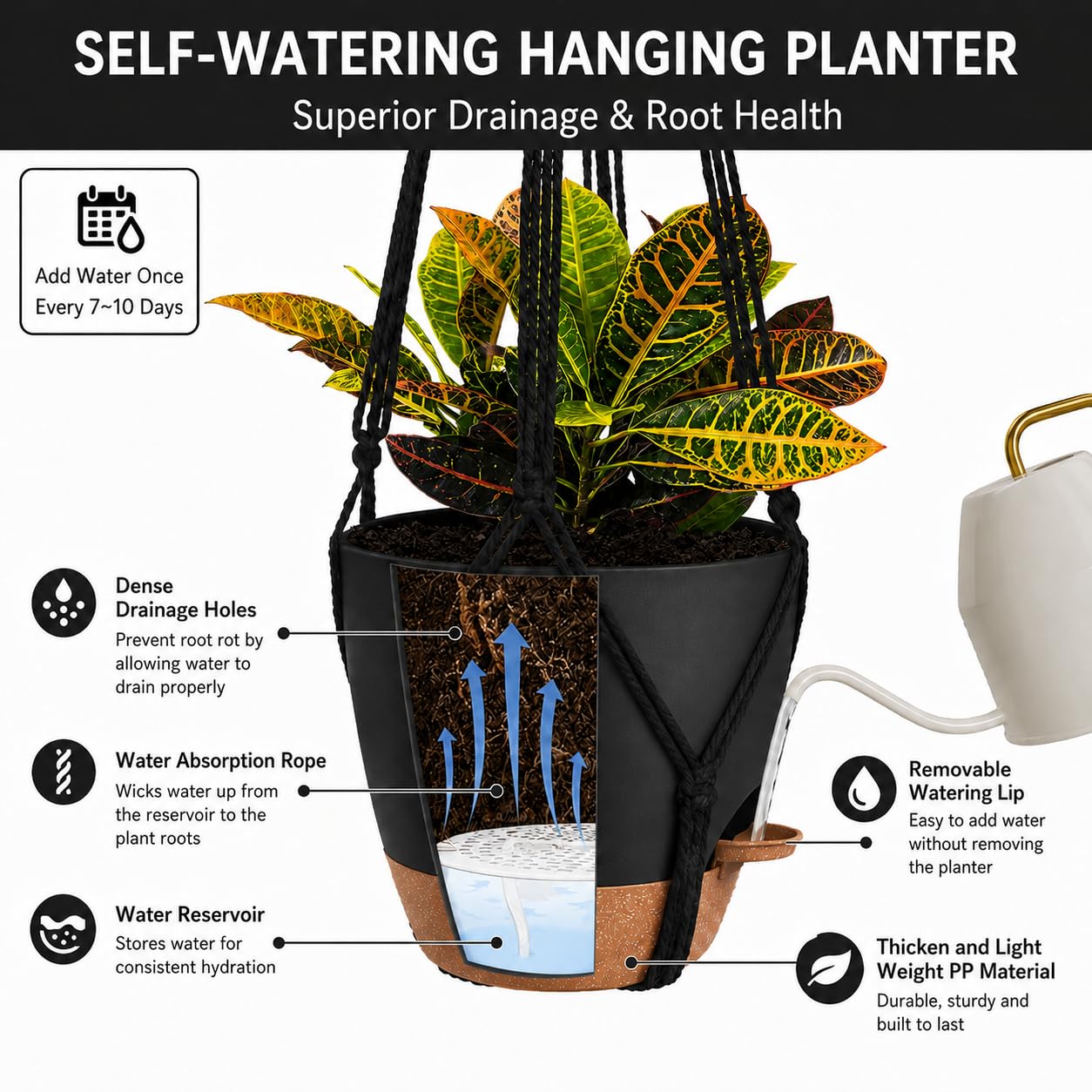 Bouqlife maceta en interior con planta mostrando aspecto decorativo y práctico