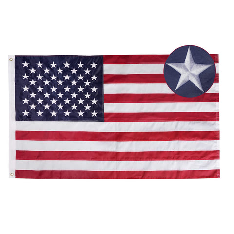 Bradford bandera frontal 3x5 muestra colores vivos y acabado durable