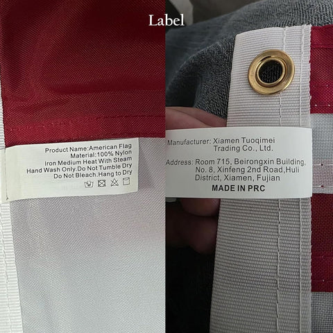 Empaque y etiqueta Bradford con información del producto y calidad