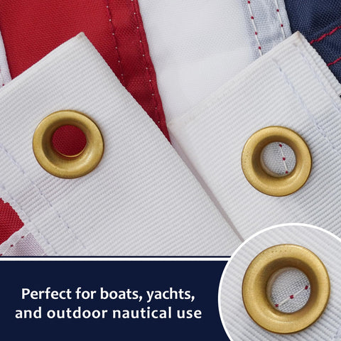 Bradford bandera montada en barco señalando identificación y estilo
