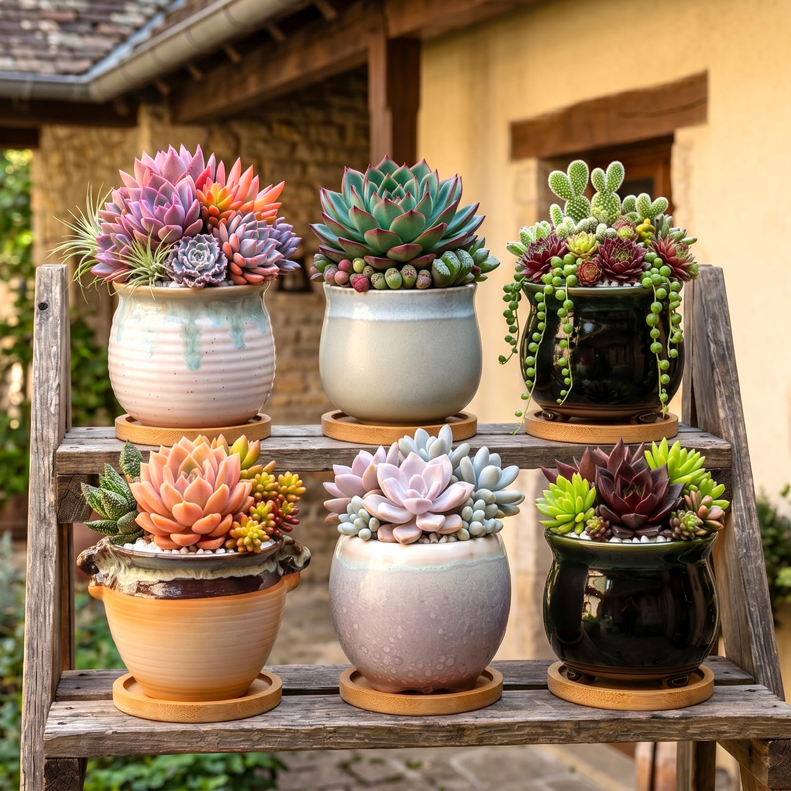 Brajttt maceta en alféizar de ventana creando ambiente luminoso y fresco