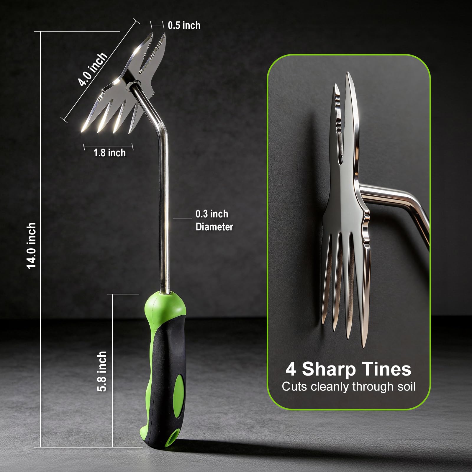 BREWIN TOOLS comparación de tamaño junto a mano para escala y control